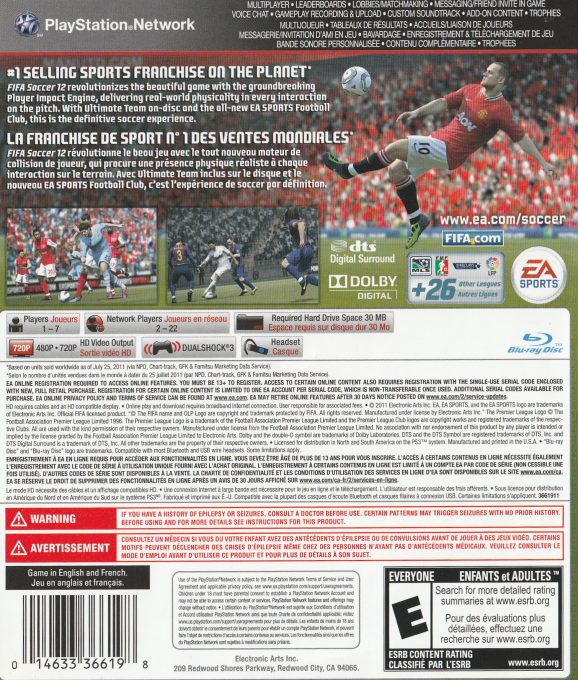 Fifa 12 dos