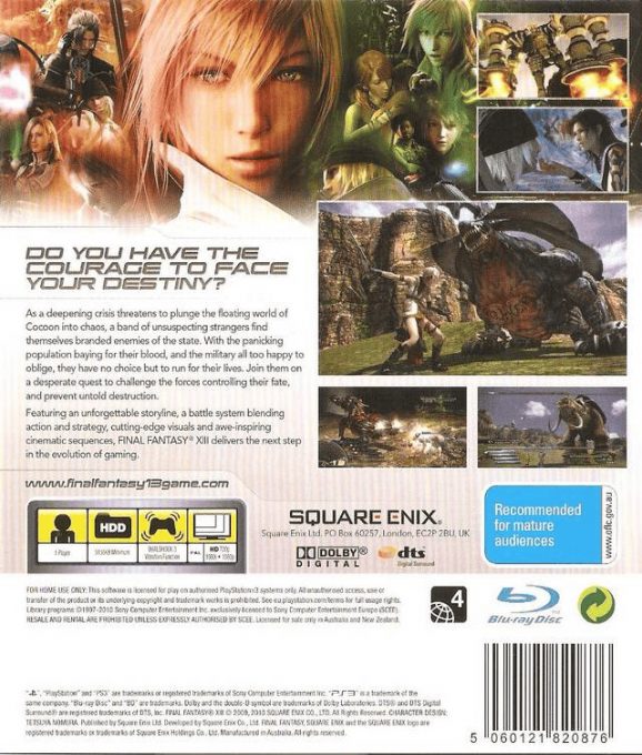 Final Fantasy XIII dos