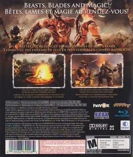 Golden Axe : Beast Rider dos