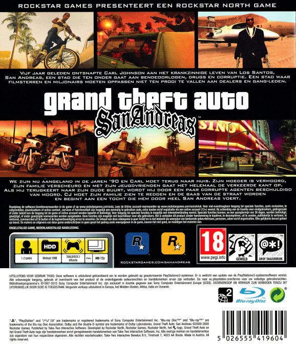 Grand Theft Auto : San Andreas dos
