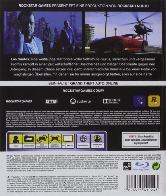 Grand Theft Auto V dos