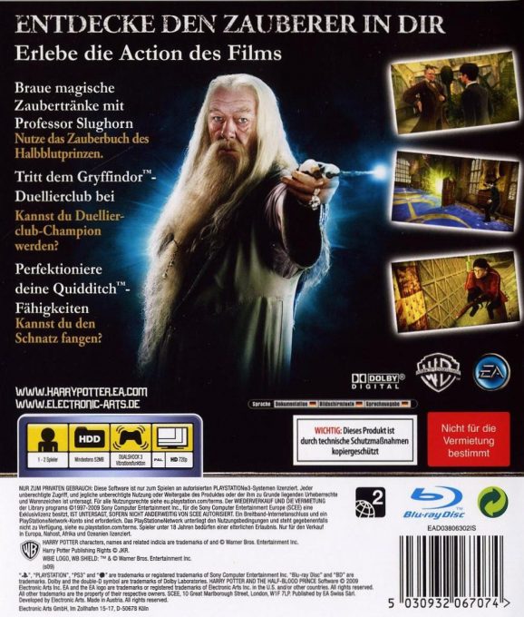 Harry Potter Et Le Prince De Sang-mêlé dos