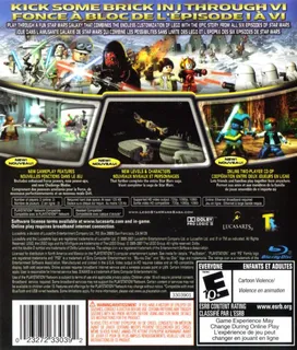 LEGO Star Wars : La Saga Complète - Dos