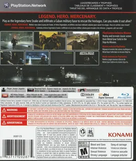 Metal Gear Solid V : Ground Zeroes dos