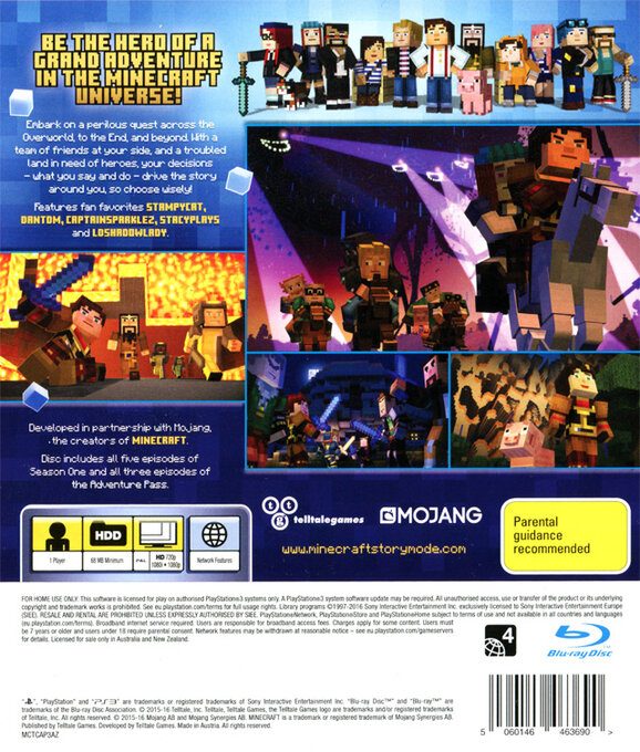 Minecraft : Story Mode - A Telltale Games Series - The Complete Adventure - Dos