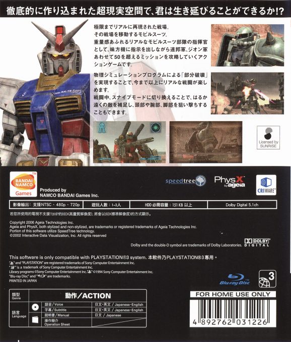 Mobile Suit Gundam : Target in Sight - Dos