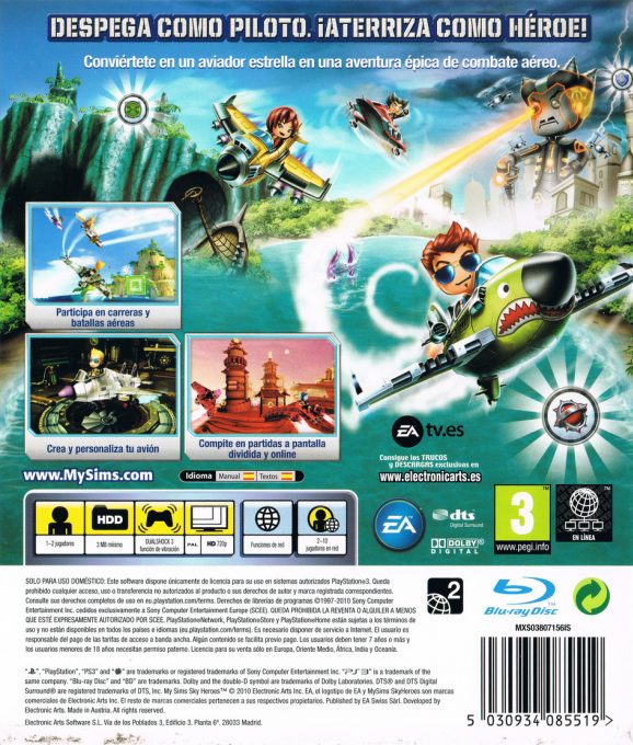 Mysims Skyheroes - Dos