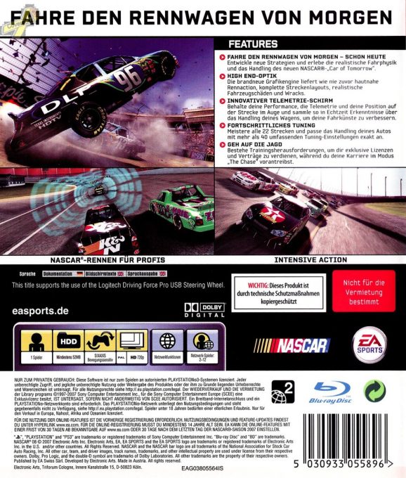 Nascar 08 - Dos