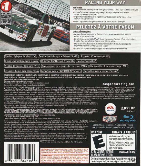 Nascar 09 - Dos