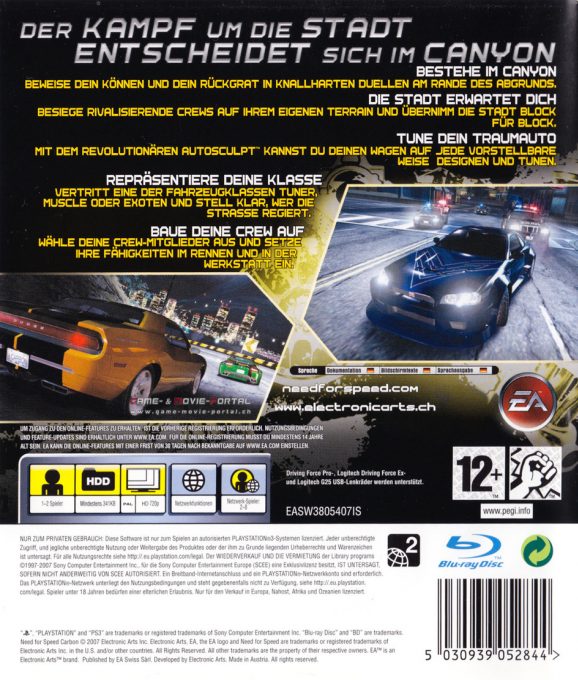 Need for Speed : Carbon - Dos