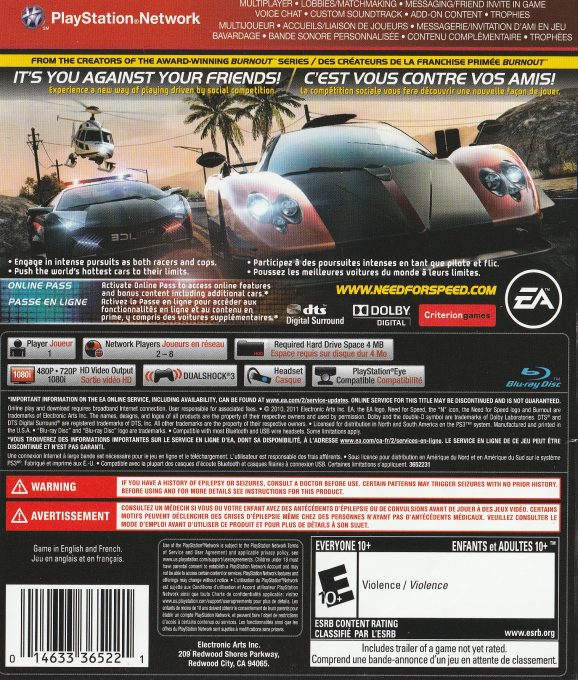Need for Speed : Hot Pursuit - Dos