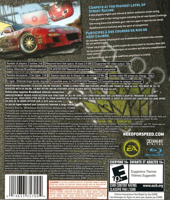 Need For Speed Prostreet - Dos