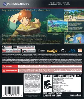 Ni no Kuni : La Vengeance de la Sorcière Céleste dos