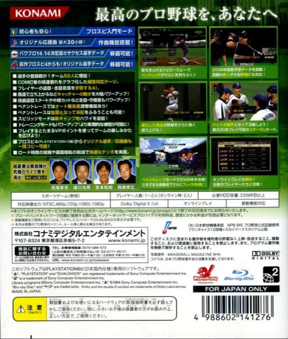 Pro Yakyuu Spirits 2015 - Dos