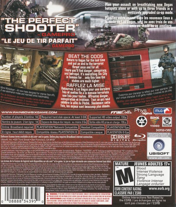 Rainbow Six Vegas 2 dos