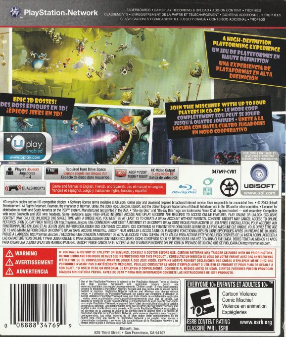 Rayman Legends dos