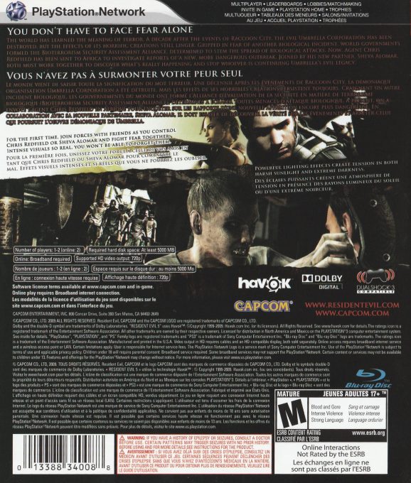 Resident Evil 5 dos