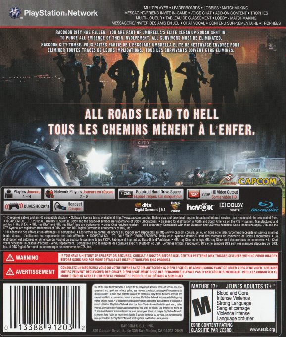 Resident Evil : Operation Raccoon City dos