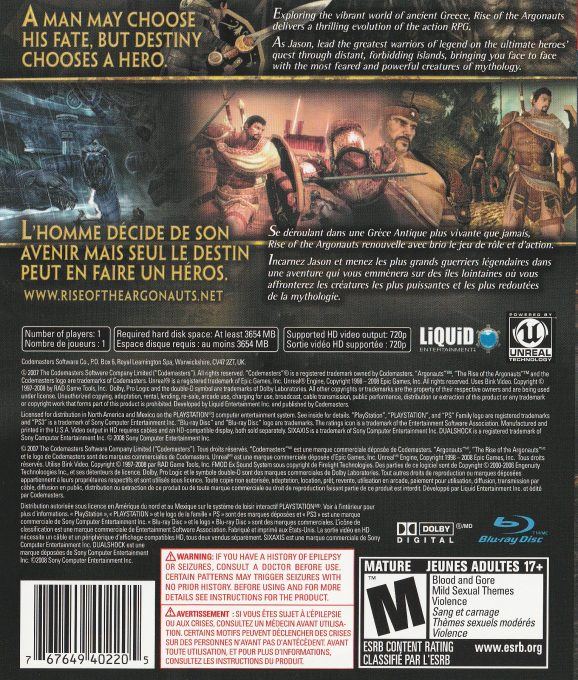 Rise Of The Argonauts dos