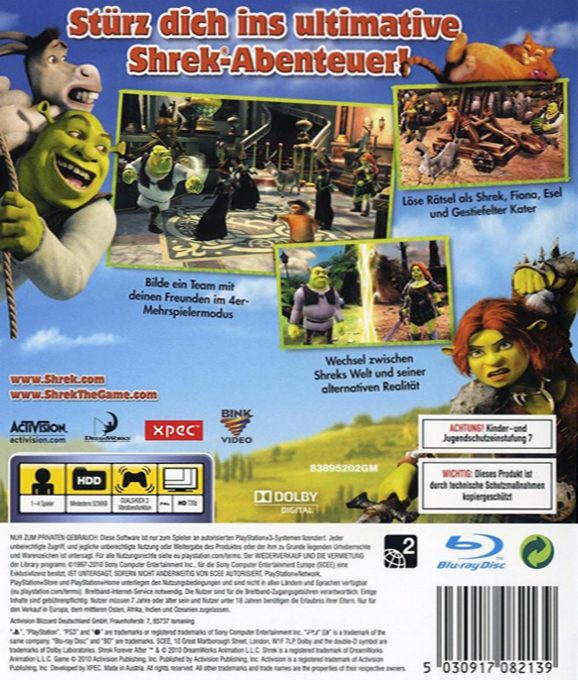 Shrek 4 : Il était Une Fin dos