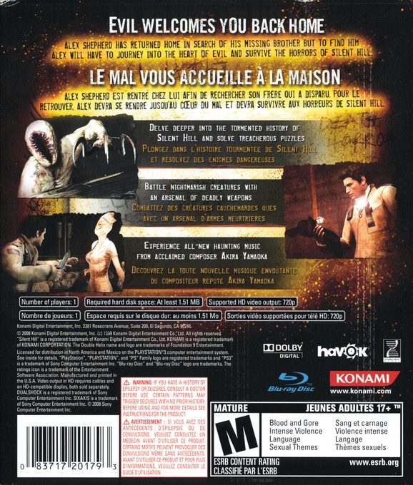 Silent Hill : Homecoming dos