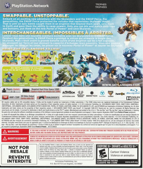 Skylanders Swap Force dos