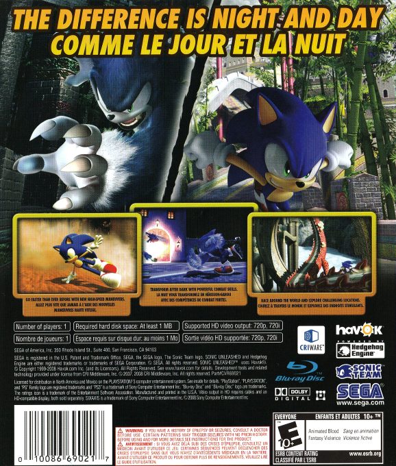 Sonic Unleashed dos
