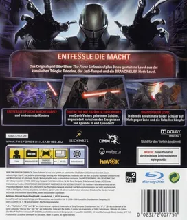Star Wars : Le Pouvoir De La Force - Ultimate Sith Edition dos
