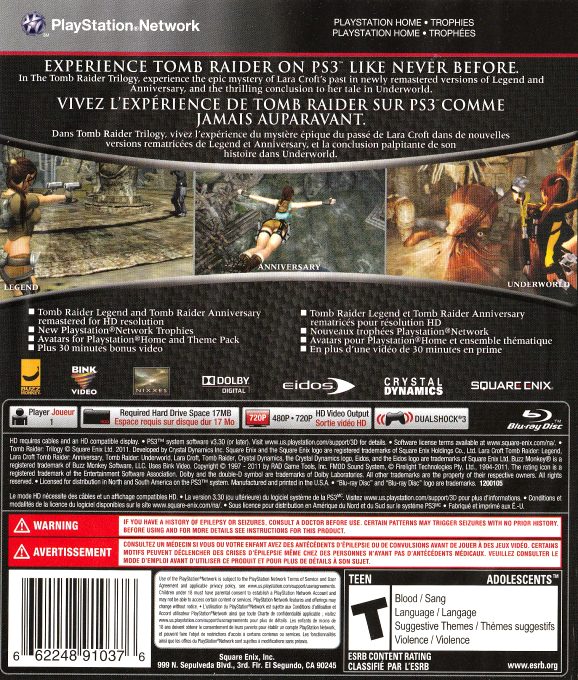 Tomb Raider Trilogy dos