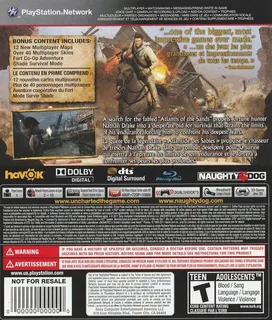 Uncharted 3 : Drake's Deception - Game of the Year Edition dos
