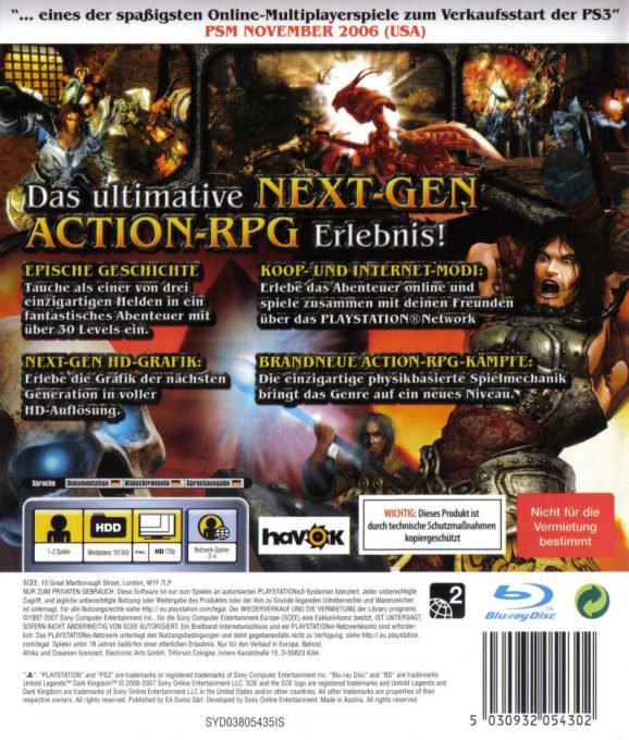 Untold Legends : Dark Kingdom dos