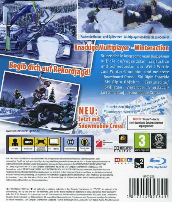 Winter Sports 2011 : Go for Gold dos