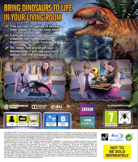 Wonderbook : Sur la Terre des Dinosaures dos