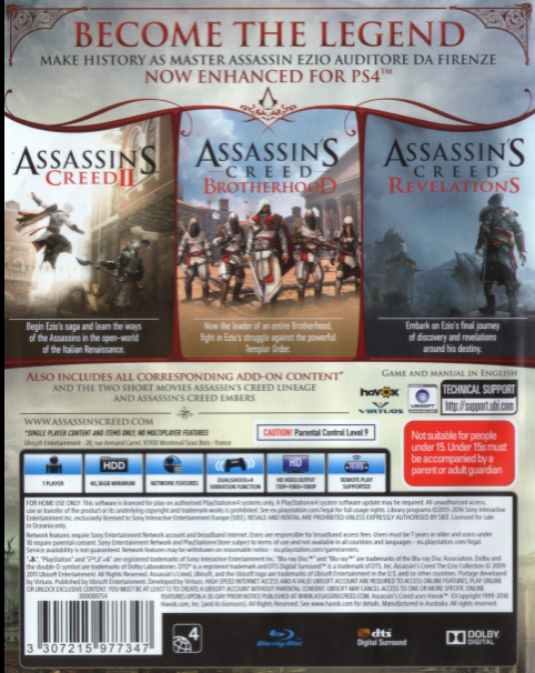 Assassin's Creed - The Ezio Collection - Dos