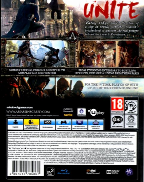 Assassin's Creed - Unity dos