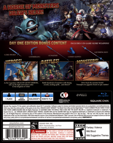 Dragon Quest Heroes - The World Tree's Woe and the Blight Below - Dos