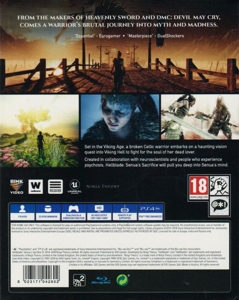 Hellblade: Senua's Sacrifice dos