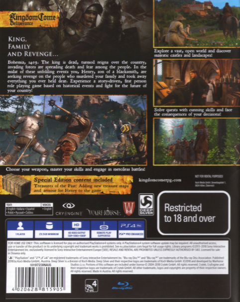 Kingdom Come - Deliverance - Special Edition dos