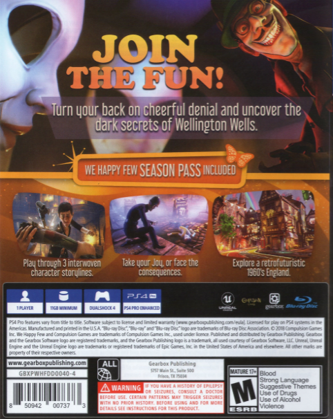 We Happy Few - Deluxe Edition - Dos