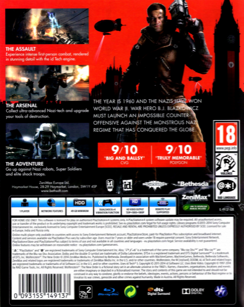 Wolfenstein - The New Order dos