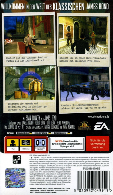 007 : Bons Baisers de Russie - Dos