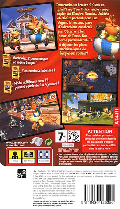 Astérix & Obélix XXL 2 : Mission Ouifix - Dos