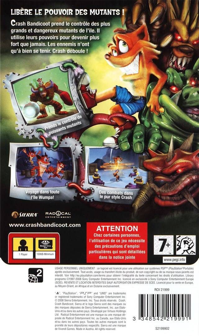 Crash : Mind Over Mutant dos