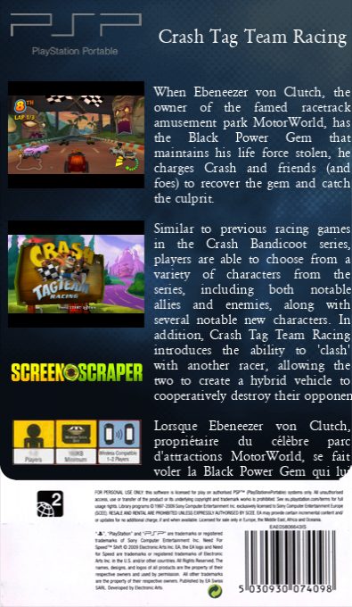 Crash Tag Team Racing dos