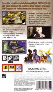 Final Fantasy Tactics : The War of the Lions dos