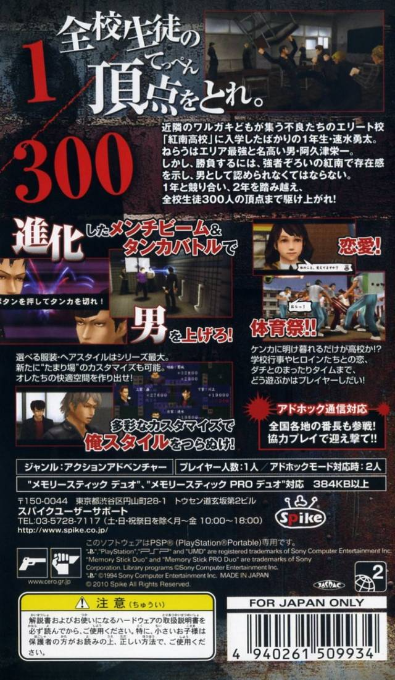 Kenka Bancho 4 - Ichinen Sensou dos