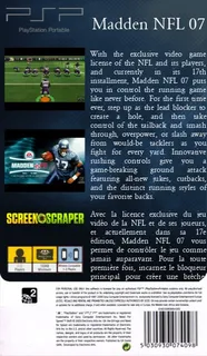 Madden NFL 07 dos