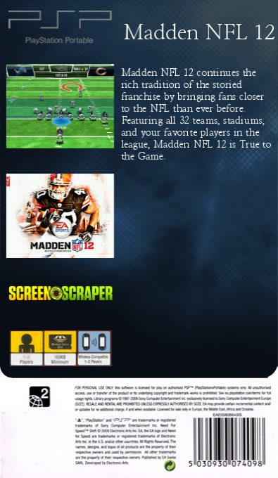 Madden NFL 12 dos