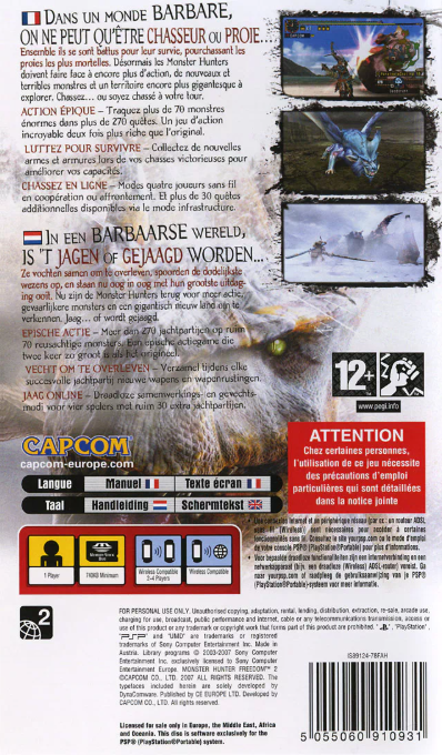 Monster Hunter Freedom 2 dos