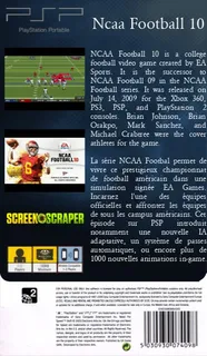 NCAA Football 10 dos